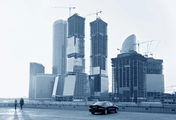 Byggandet av skyskrapor Business — Stockfoto
