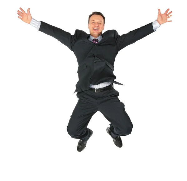 Hombre de negocios saltando —  Fotos de Stock
