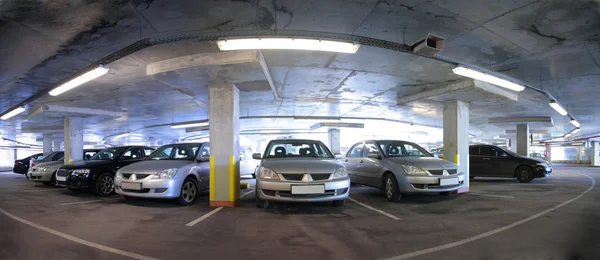 Panorama of car parking — Stock Photo, Image