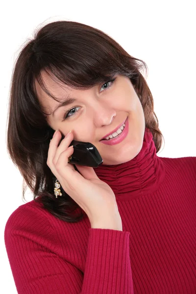 Young woman with cellphone — Stock Photo, Image