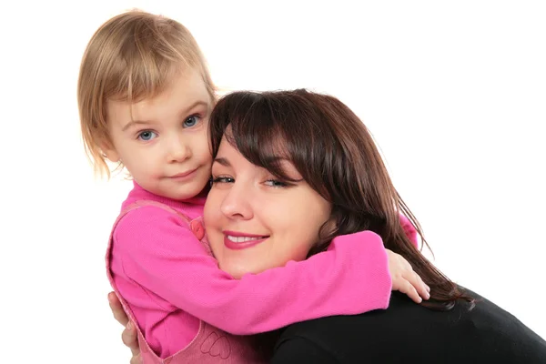 Daughter embraces mother — Stock Photo, Image