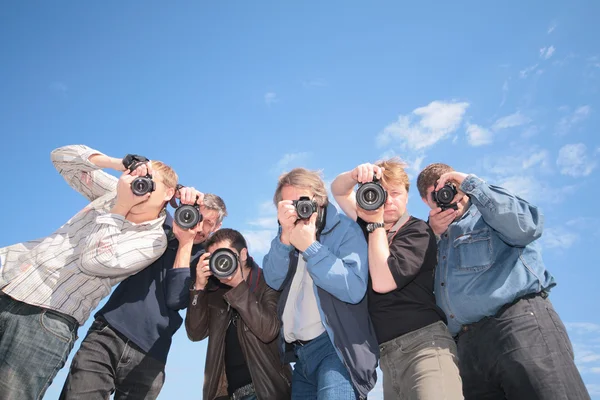 Six photographers — Stock Photo, Image