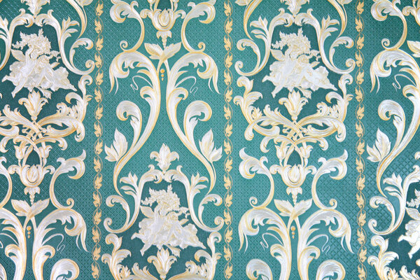 Ornament on wallpaper