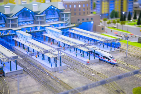 Modelo estación de tren — Foto de Stock