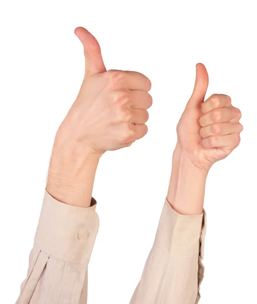 Right hand gives gesture — Stock Photo, Image