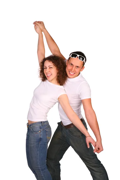 Genç çiftin dans — Stok fotoğraf