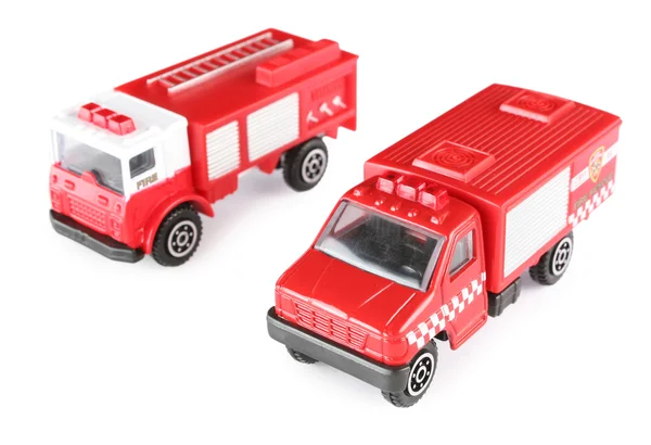 Two toy fire machines — Stock Photo, Image