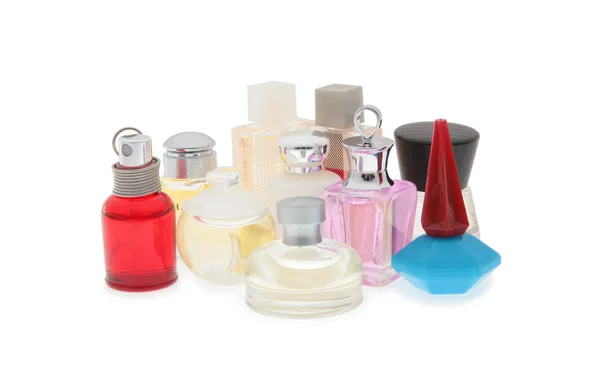 stock image Group of flasks with perfume