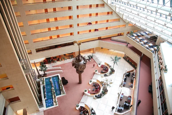 Hotelhalle von oben — Stockfoto
