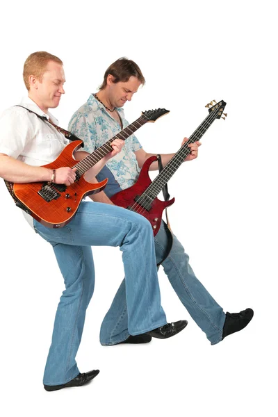 Zwei Gitarristen — Stockfoto