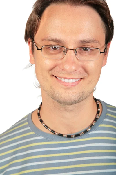 Porträtt av ung man i glasögon — Stockfoto