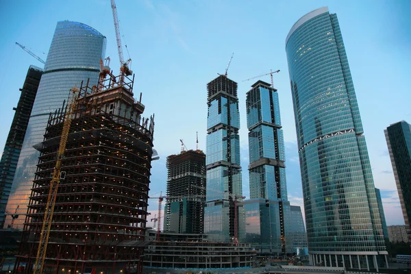 Building of skyscrapers — Stock Photo, Image