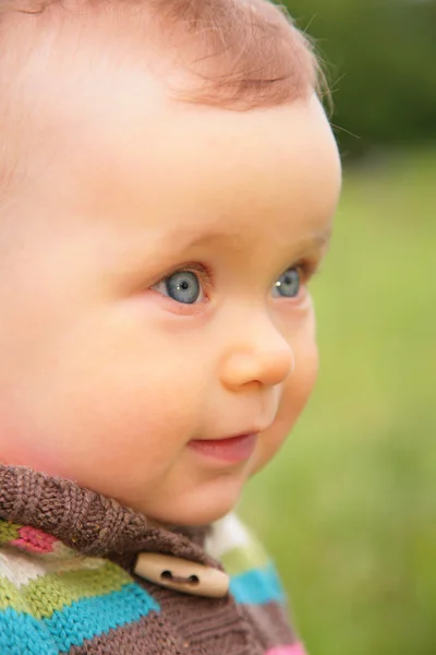 赤ちゃんのクローズ アップの肖像画 — ストック写真