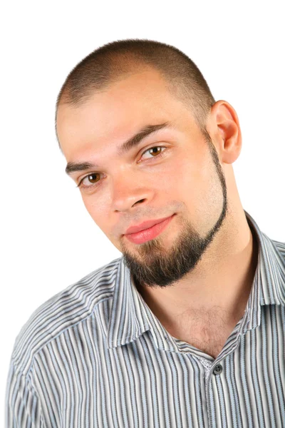 Junger Mann mit Bart — Stockfoto