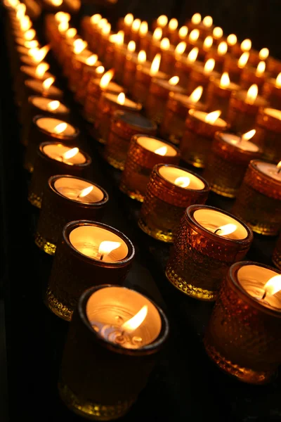 Candele accese — Foto Stock