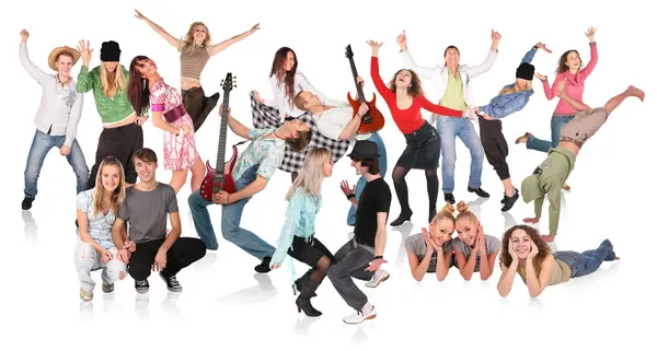 Party dancing group — Stock Photo, Image
