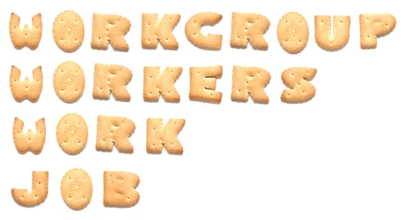 Cookie-k, ábécé — Stock Fotó