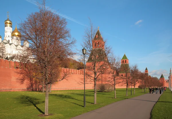 At Kremlin wall in Moscow — Stock Photo, Image