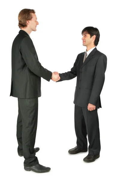 Two businessmen handshaking — Stock Photo, Image