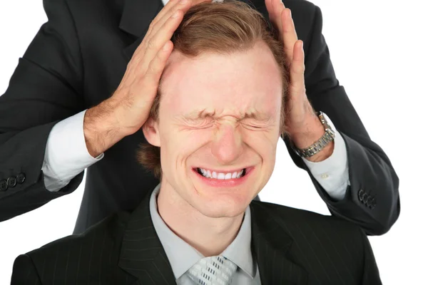 Egy üzletember birtokolja, egy másik a fej — Stock Fotó