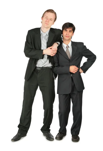 Deux hommes d'affaires debout — Photo