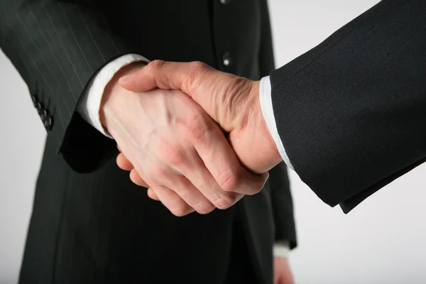 Two men handshake — Stock Photo, Image