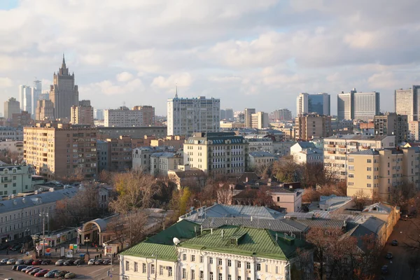 Widok z góry na Moskwa — Zdjęcie stockowe