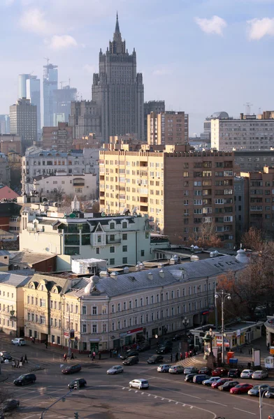 Bekijk op Moskou met Ministerie van buitenlandse zaken — Stockfoto