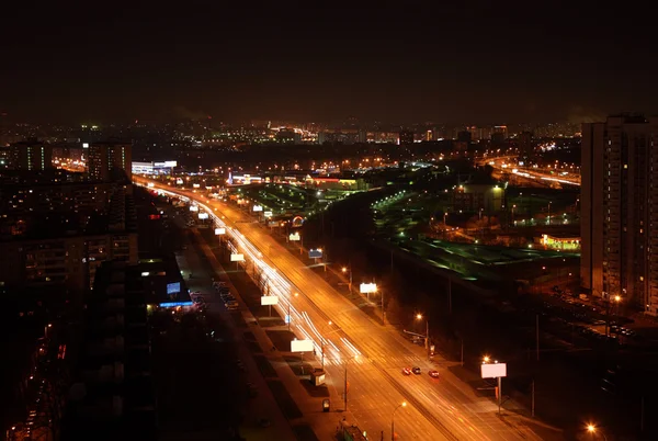 Vista de la ciudad nocturna —  Fotos de Stock