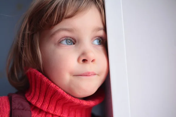 Little thoughtful girl — Stock Photo, Image
