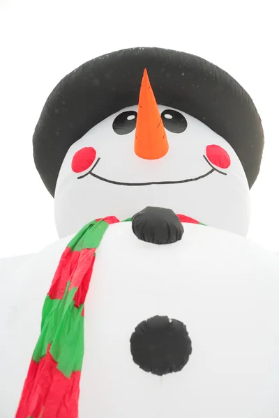 Надувной снеговик — стоковое фото