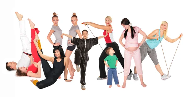 Sports group collage — Stock Photo, Image