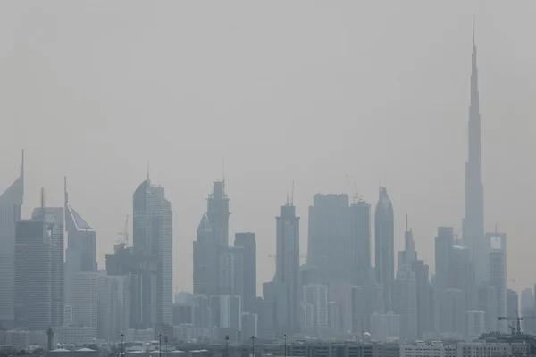 stock image View on cityand skyscrapers, Burj Dubai, Dubai, United Arab Emir