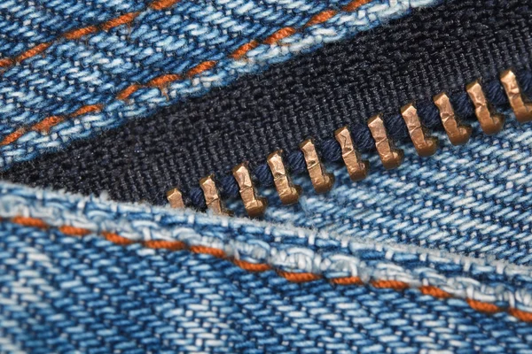 青いデニムの構造の部分 — ストック写真