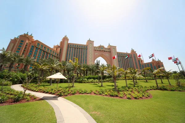 Dubai - 19 april: luxury hotel atlantis - bästa semester, 19 apri — Stockfoto