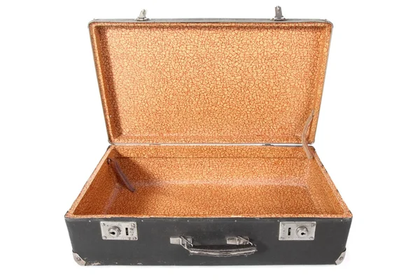 古い汚いほこりスーツケース — ストック写真