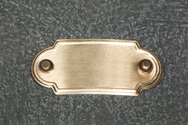 Label on door-lock isolated on white background — Stock Photo, Image