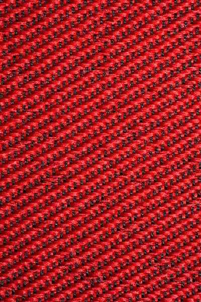 Rotes Textilgewebe, Muster auf Diagonale — Stockfoto