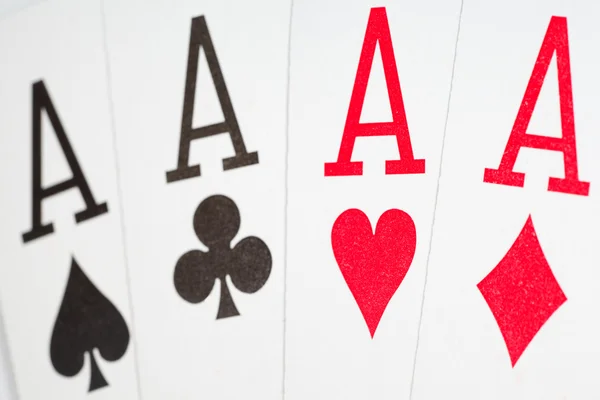 Jogar cartas de perto — Fotografia de Stock