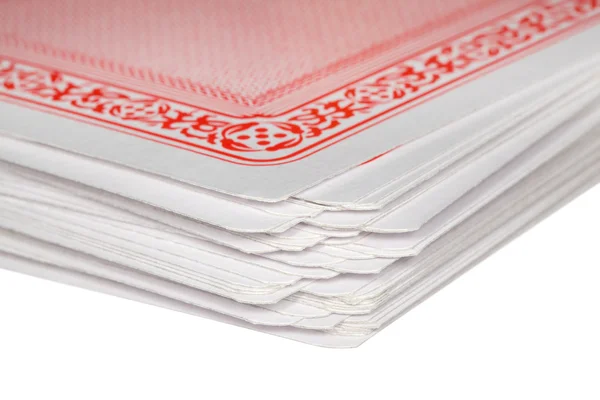 Fragment of deck of playing cards — Stock Photo, Image