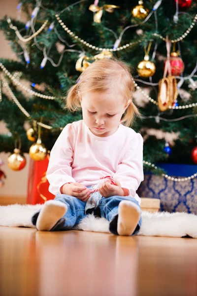 Retrato de niña de Navidad — Foto de Stock