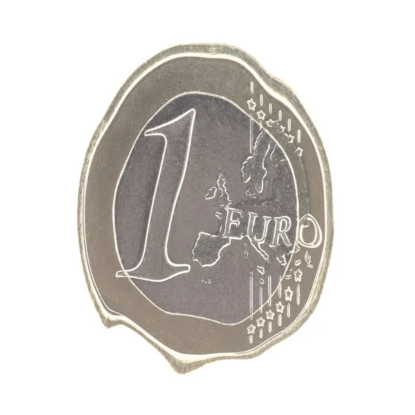 Euro derretendo — Fotografia de Stock