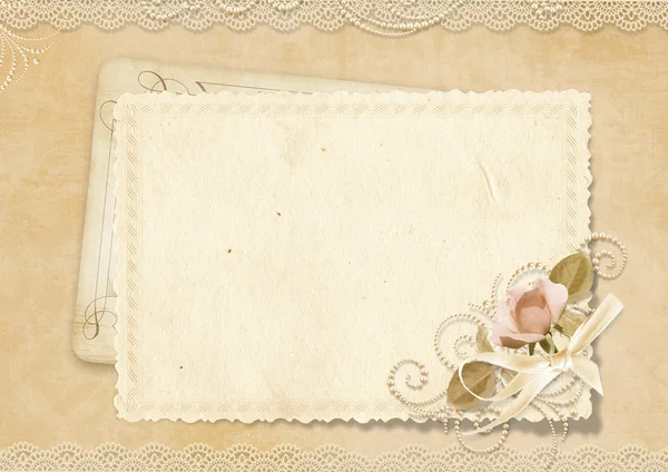 Old frame on victorian background — Stock Photo, Image