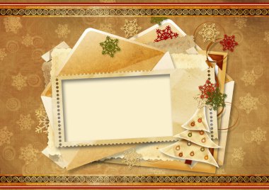 Vintage Holiday's greeting card clipart