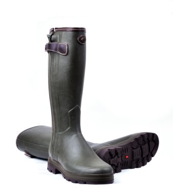 Rubber boots for men clipart