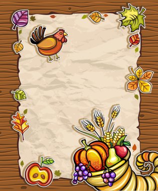 Thanksgiving theme 9 clipart