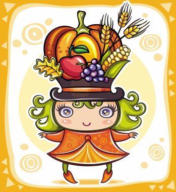 Thanksgiving theme 14 clipart