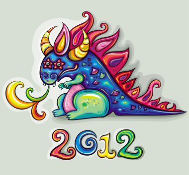 Cute dragon clipart