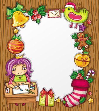 Letter to Santa 4 clipart