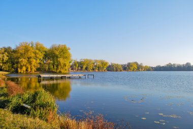 Lake in Zbarazh clipart